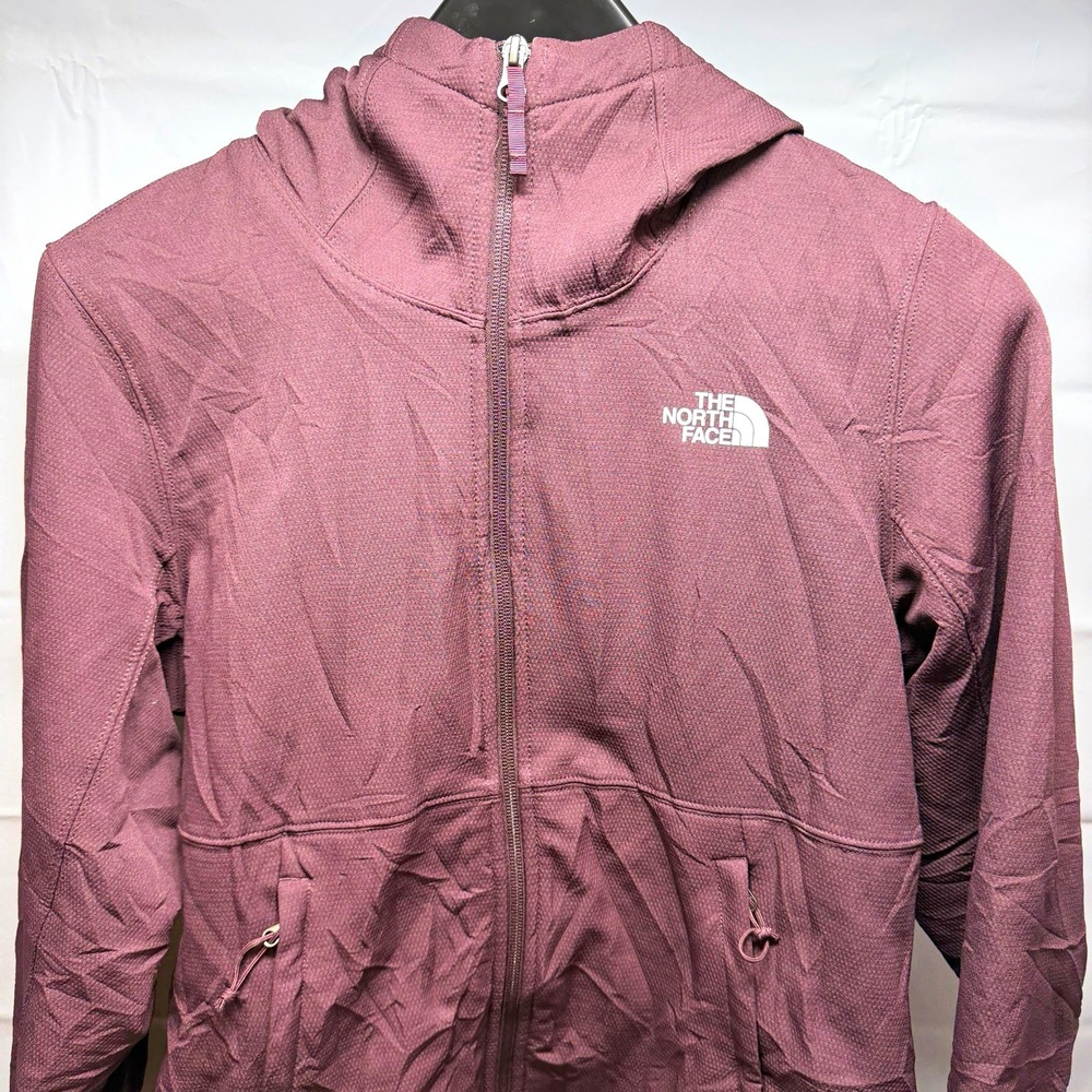 The North Face Shelbe Raschel Hoodie Jacket Womens Medium M Plum Burgundy FA21
